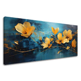 Brezčasna eleganca na platnu Prefinjenost modrega sveta 50x100 cm